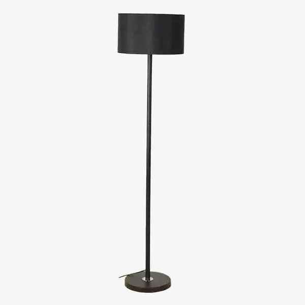 Black floor lamp with lampshade | Noira
