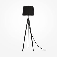 Calvin black floor lamp