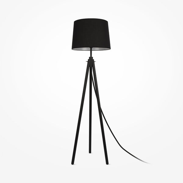 Calvin black floor lamp