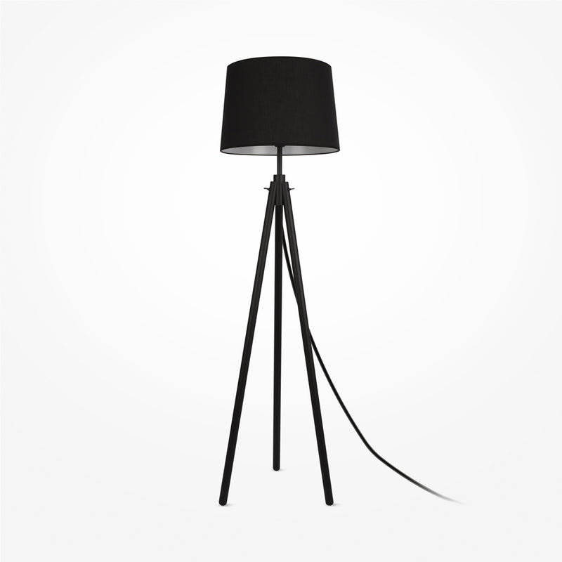 Calvin black floor lamp