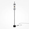 Double Moon black floor lamp