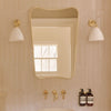 Applique murale Bestlite BL7 en laiton, blanc brillant, Ø 16 cm