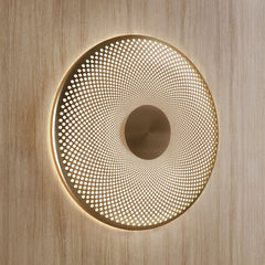 Applique murale LED Glint en laiton, Ø 36 cm