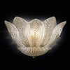 Applique murale Grecia en verre, blanc et or, 2 lumières, hauteur 40 cm