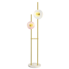 Lampadaire Roxanne vert – Style Art Déco et verre soufflé, lumière d’ambiance élégante