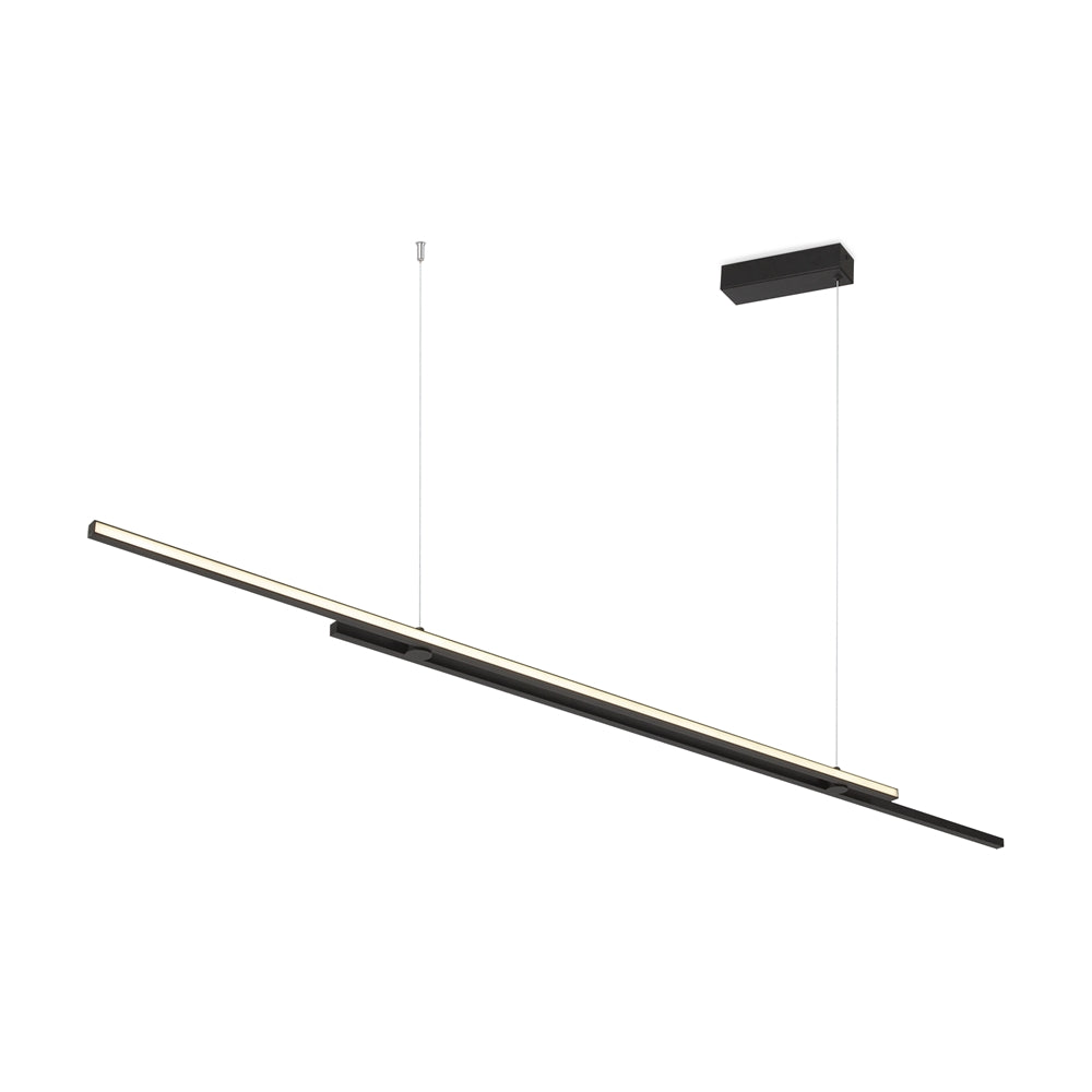 Halo black pendant light