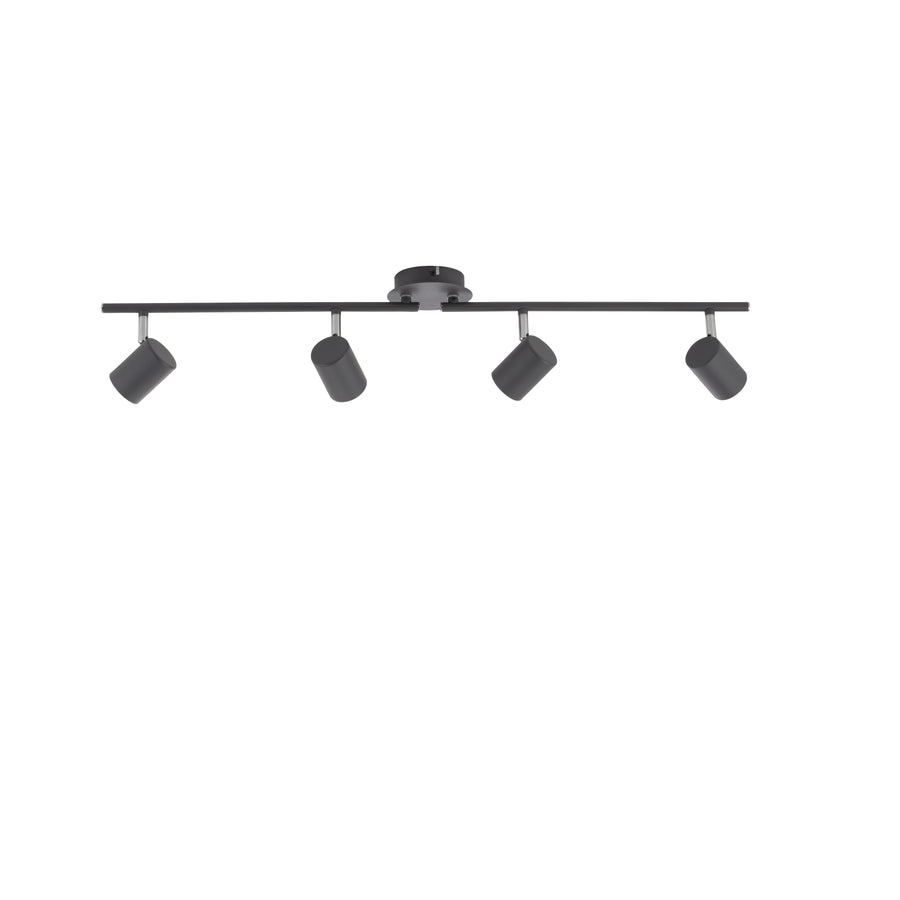 Plafonnier Tarik 4 lumières anthracite