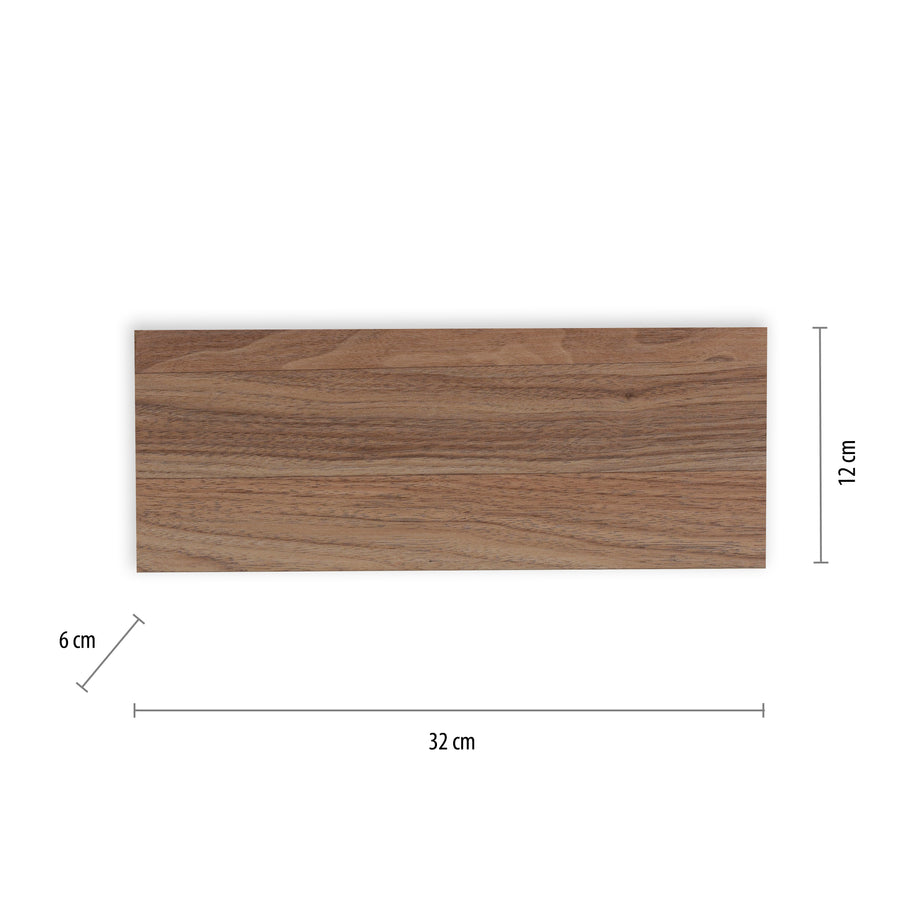 Applique murale Palma bois, L 6 cm