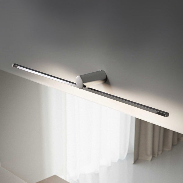 Applique murale LED Slight AP 102 en métal, chromé, hauteur 6 cm