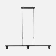 3-bulb pendant light, black bar 120 cm with adjustable height, dining room | Stang