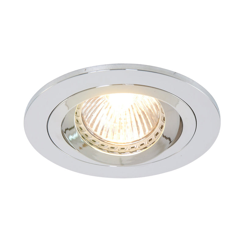 Pelite 7304CH recessed spotlight in polished chrome Ø10 cm