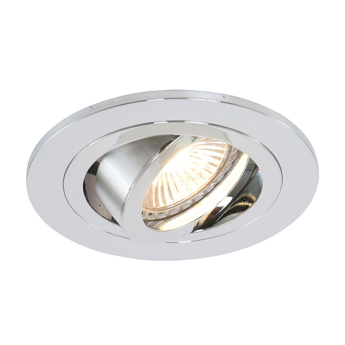 Pelite 7304CH recessed spotlight in polished chrome Ø10 cm