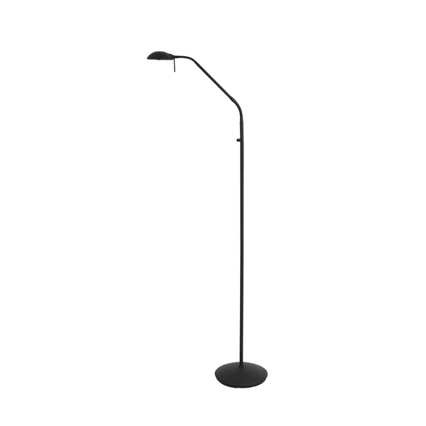 Black Steel Reading Floor Lamp