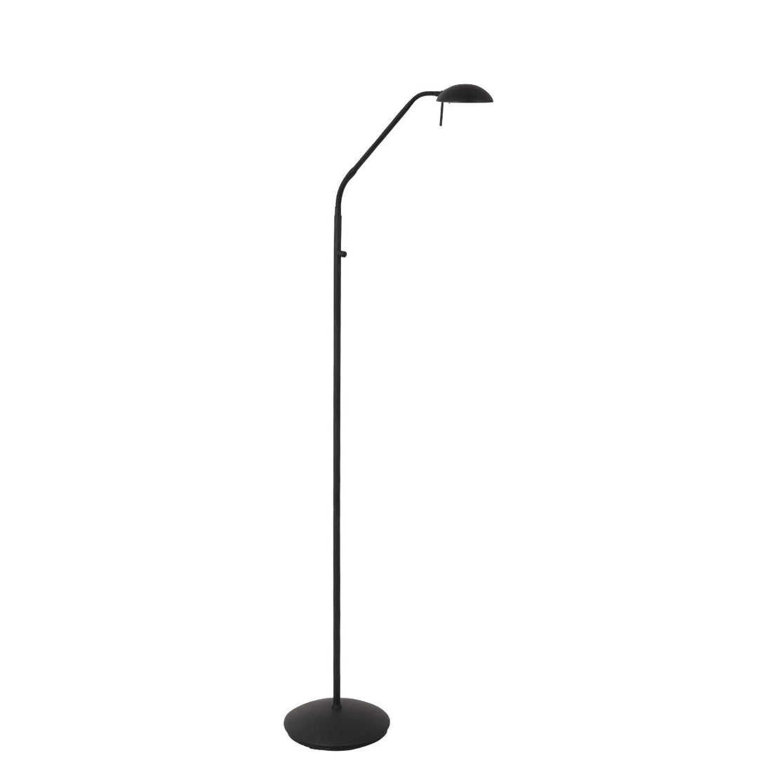 Black Steel Reading Floor Lamp