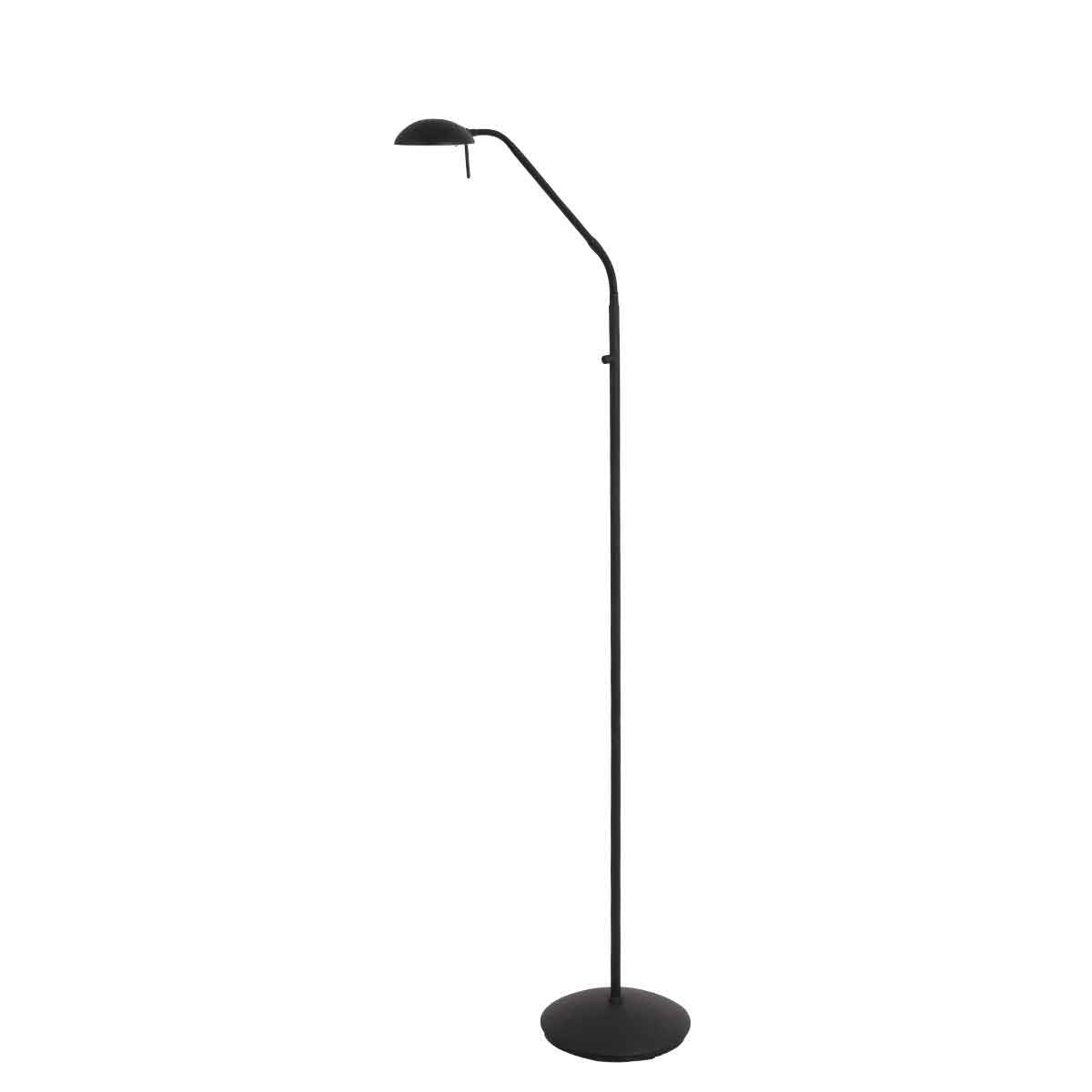Black Steel Reading Floor Lamp