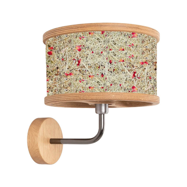 Applique murale 2610 en chêne, Ø 25 cm, chêne / multicolore, 28 W, hauteur 28 cm, modèle 2