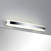 Applique murale LED Kuma en métal, aluminium et blanc, hauteur 4,5 cm, IP44