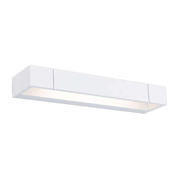 Applique murale LED Lucille en aluminium, blanc, hauteur 5 cm, IP44, 2700 K, 11,5 W