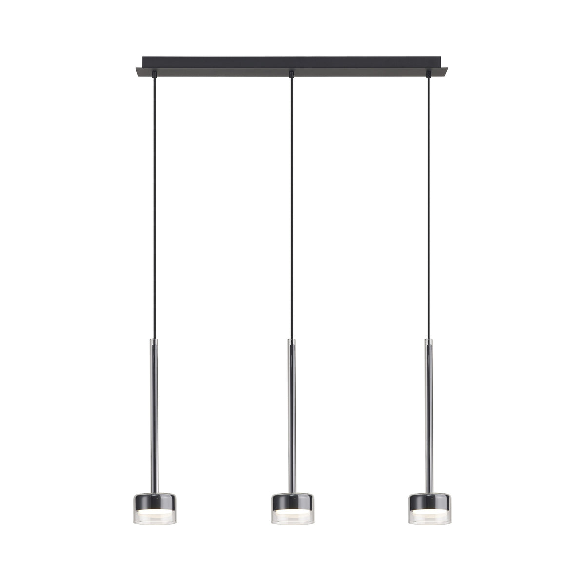 Suspension Tonic 3 lumières, verre