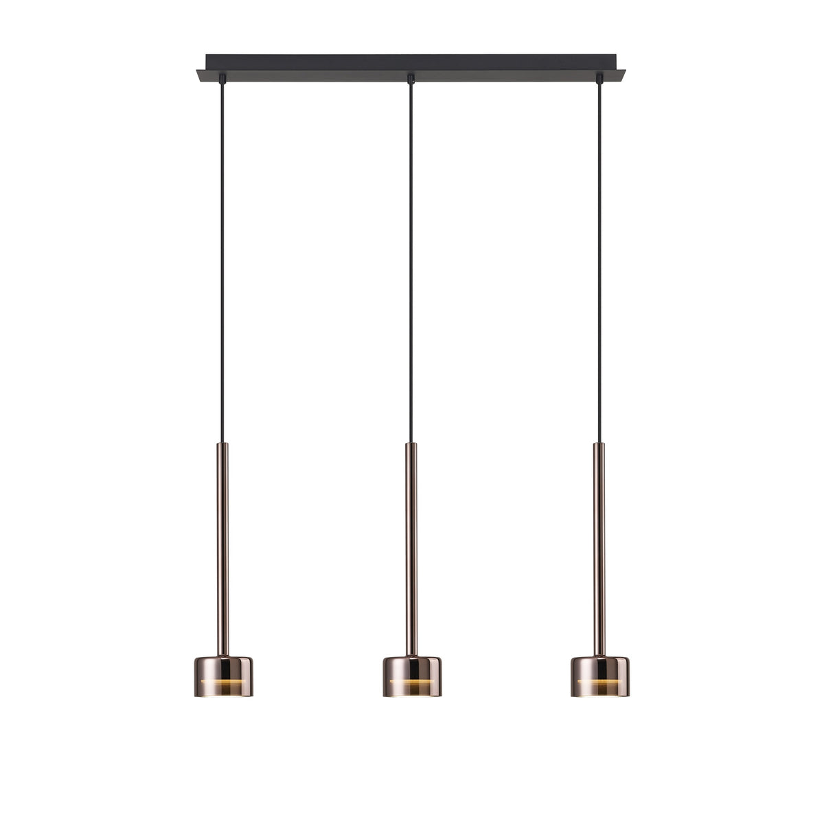 Suspension Tonic 3 lumières, verre