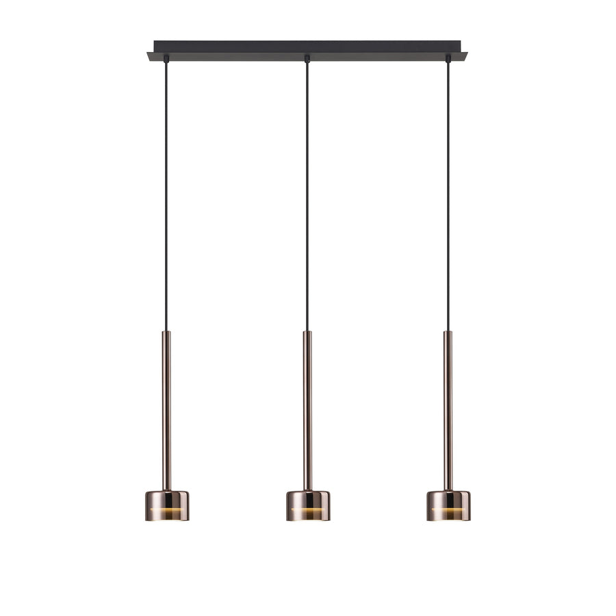 Suspension Tonic 3 lumières, verre