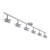 Natasja 7906ST 6-light steel spotlight, with dimmable GU10 bulbs