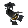 Black Metal Ceiling Light with Gold Interior