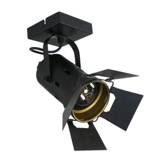 Black Metal Ceiling Light with Gold Interior