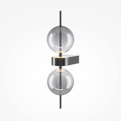 Double Moon Wall Lamp black
