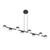 Megara 8-light black pendant light