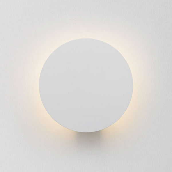 Applique murale LED Collide H0 en aluminium, blanc mat, Ø 22 cm, 2700 K