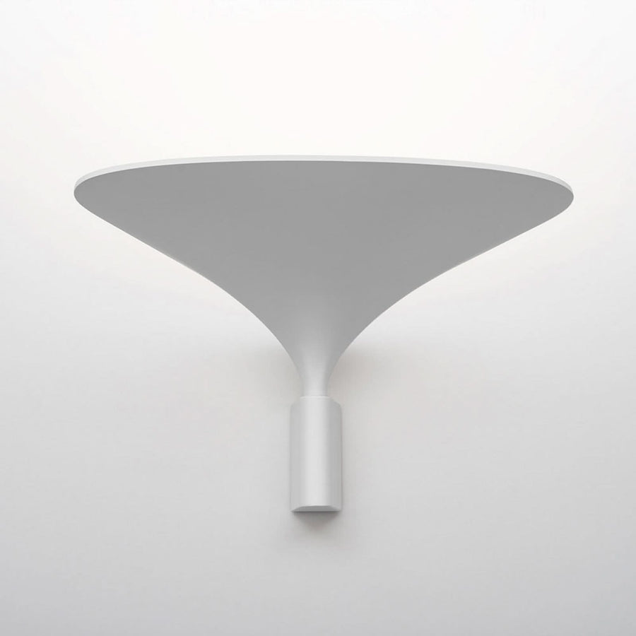 Applique murale LED Sunset W0 en aluminium, blanc mat, hauteur 22,5 cm, 2700 K