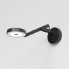 Applique murale LED String W0 DTW en tissu, noir, Ø 11 cm