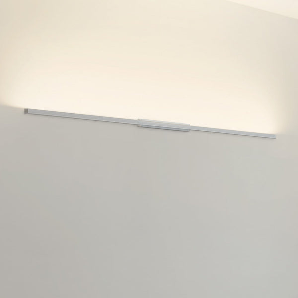 Applique murale LED SpinaLED 60cm 3000 en aluminium, chromé et blanc, hauteur 6,2 cm