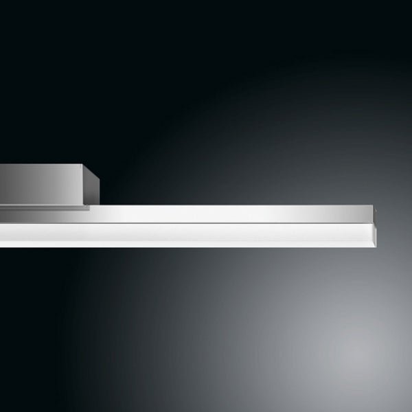 Applique murale LED SpinaLED 120cm 4000 en aluminium, chromé et blanc, hauteur 6,2 cm
