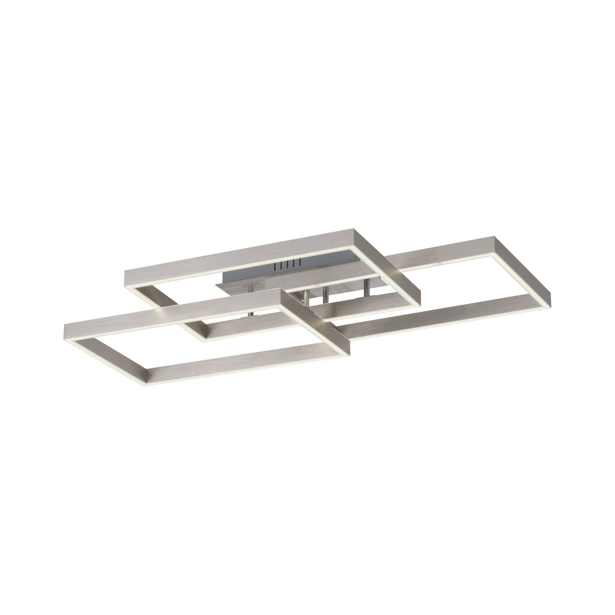 Plafonnier Paan argenté, L 50 cm