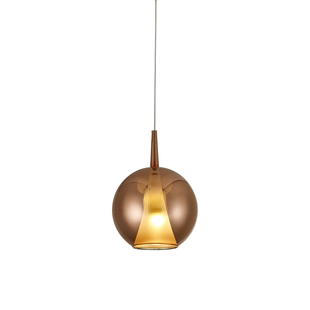 Suspension Elsa, verre, Ø 25 cm