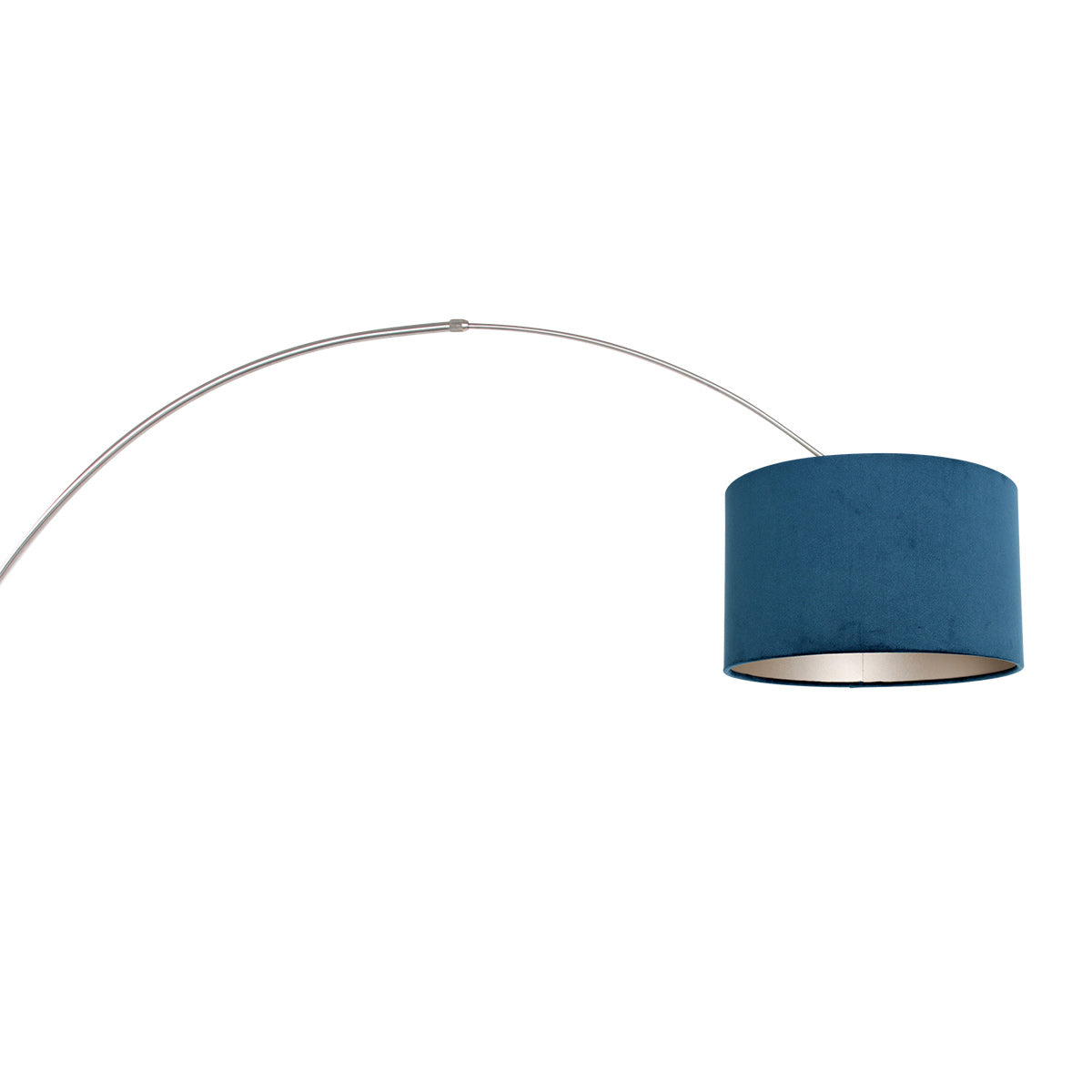 Applique murale bleue en arc Sparkled Light, abat-jour velours bleu – vue 4 – Designix.fr