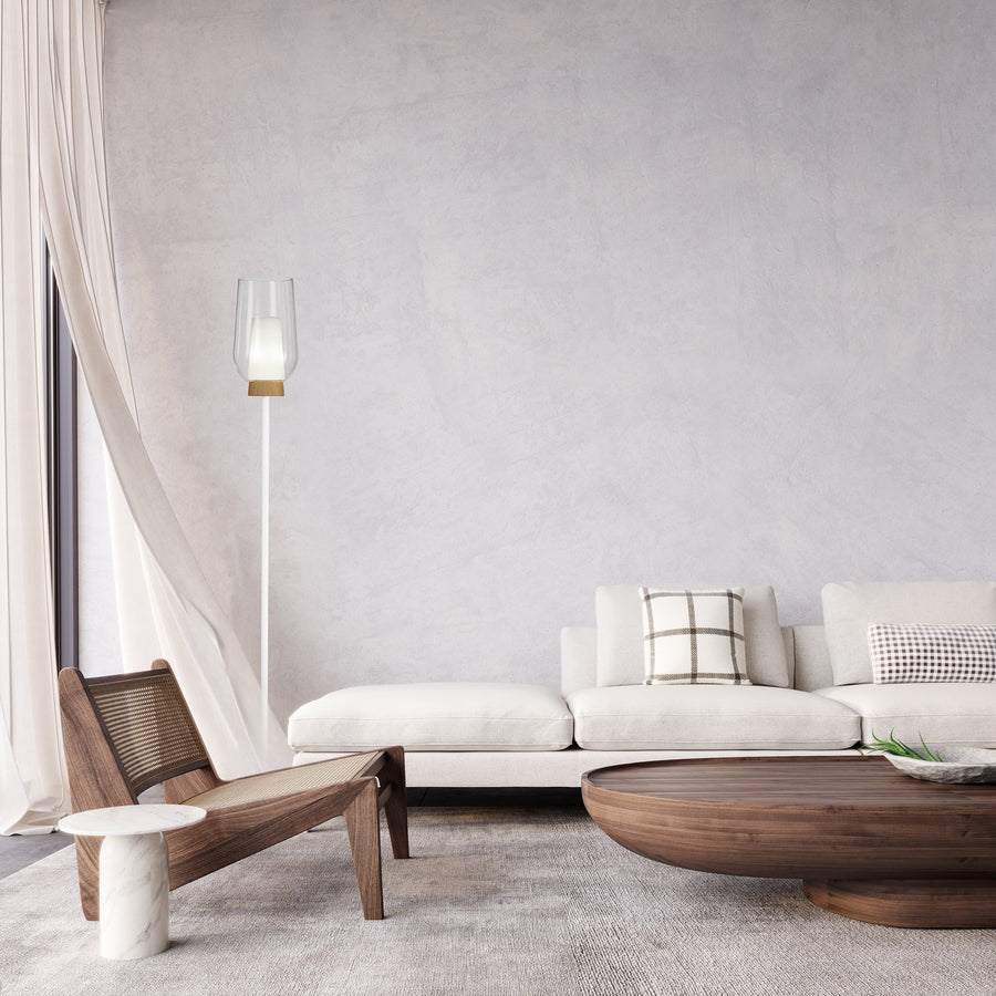 Lampadaire Nora, verre