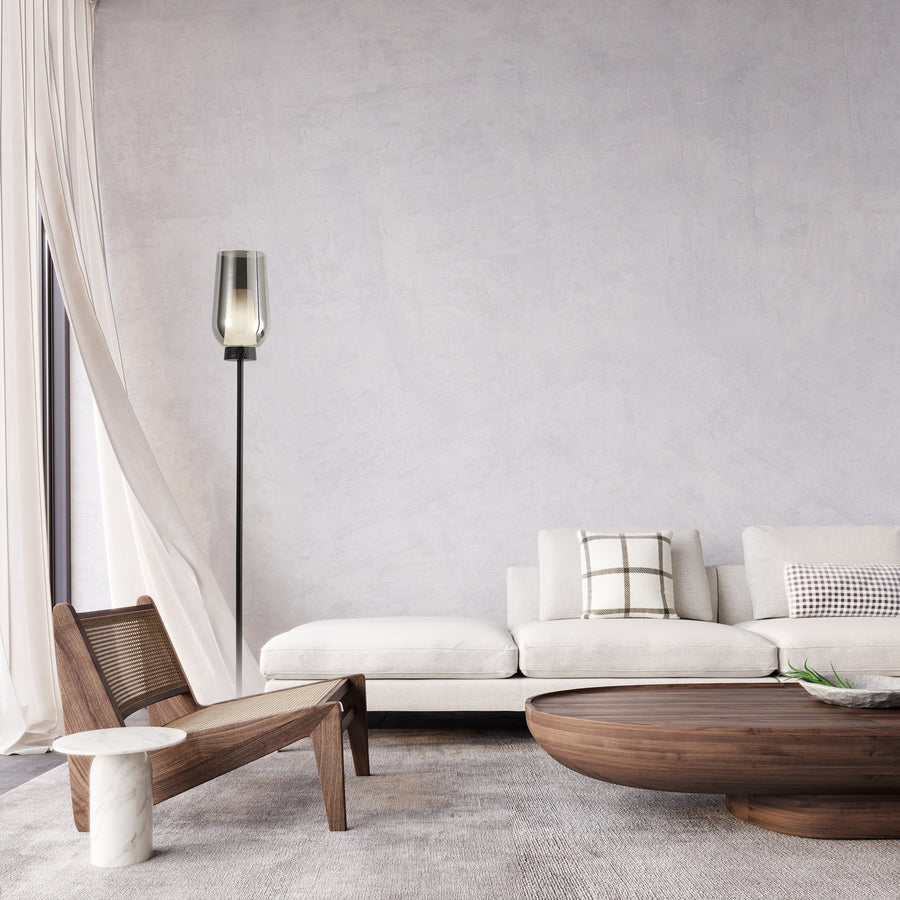 Lampadaire Nora, verre