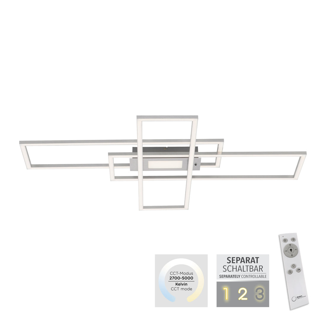 Plafonnier LED | Asmin Argenté