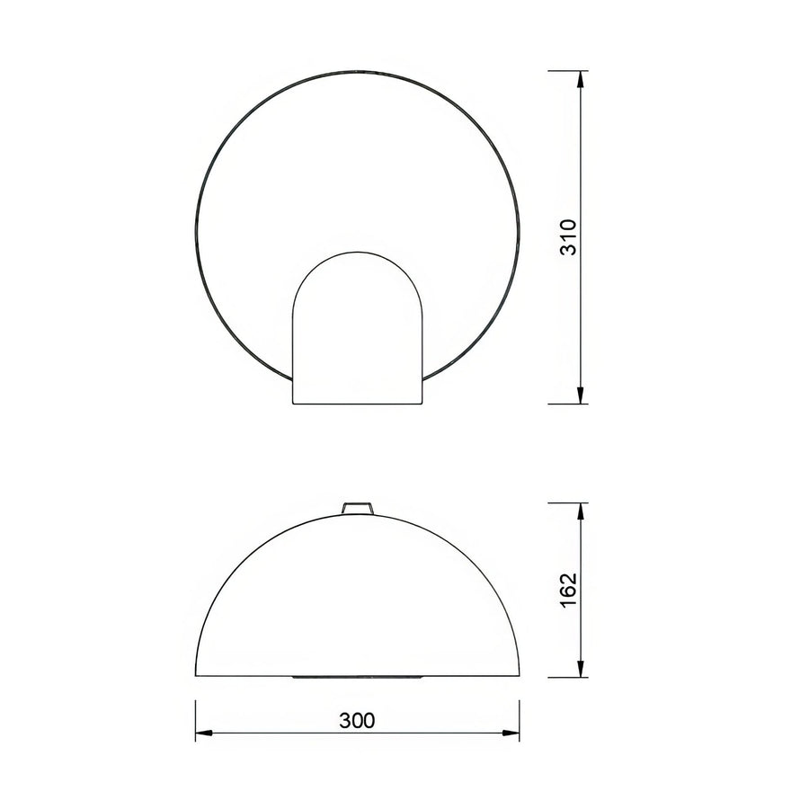 Lampe à poser LED Oculo, L 30 cm