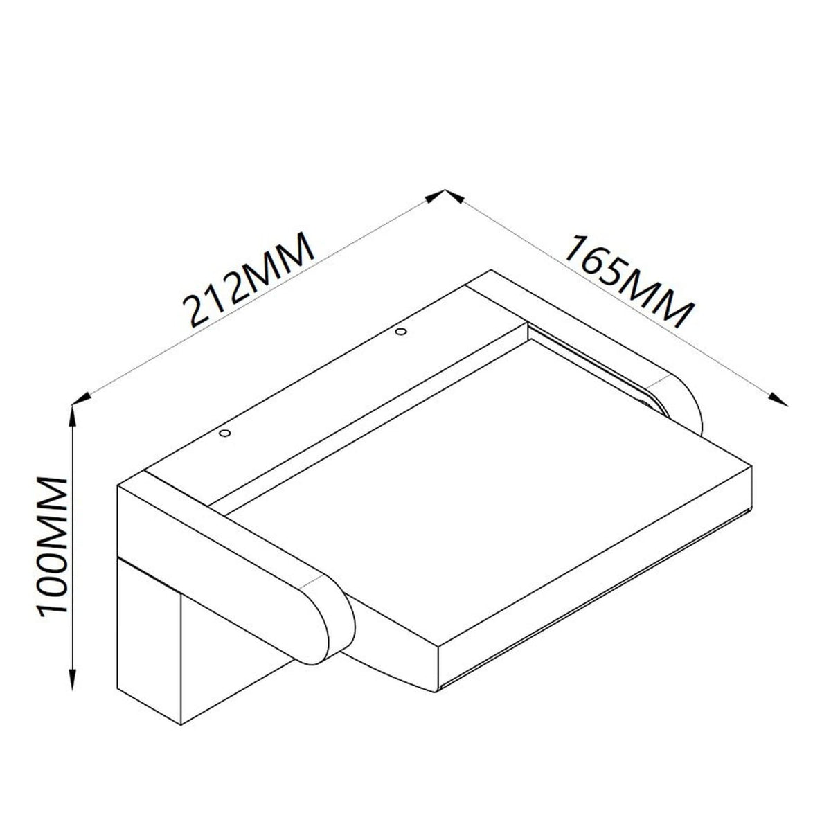 Applique extérieure LED Cooper avec détecteur, IP54, L 16,7 cm