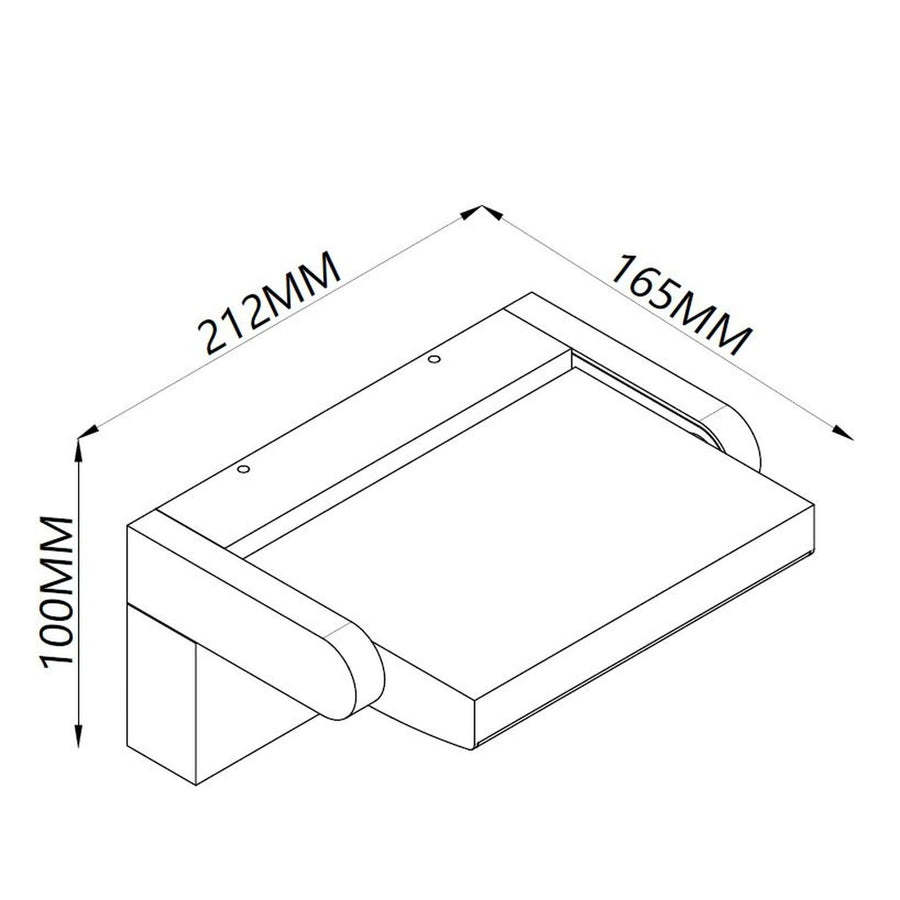 Applique extérieure LED Cooper avec détecteur, IP54, L 16,7 cm