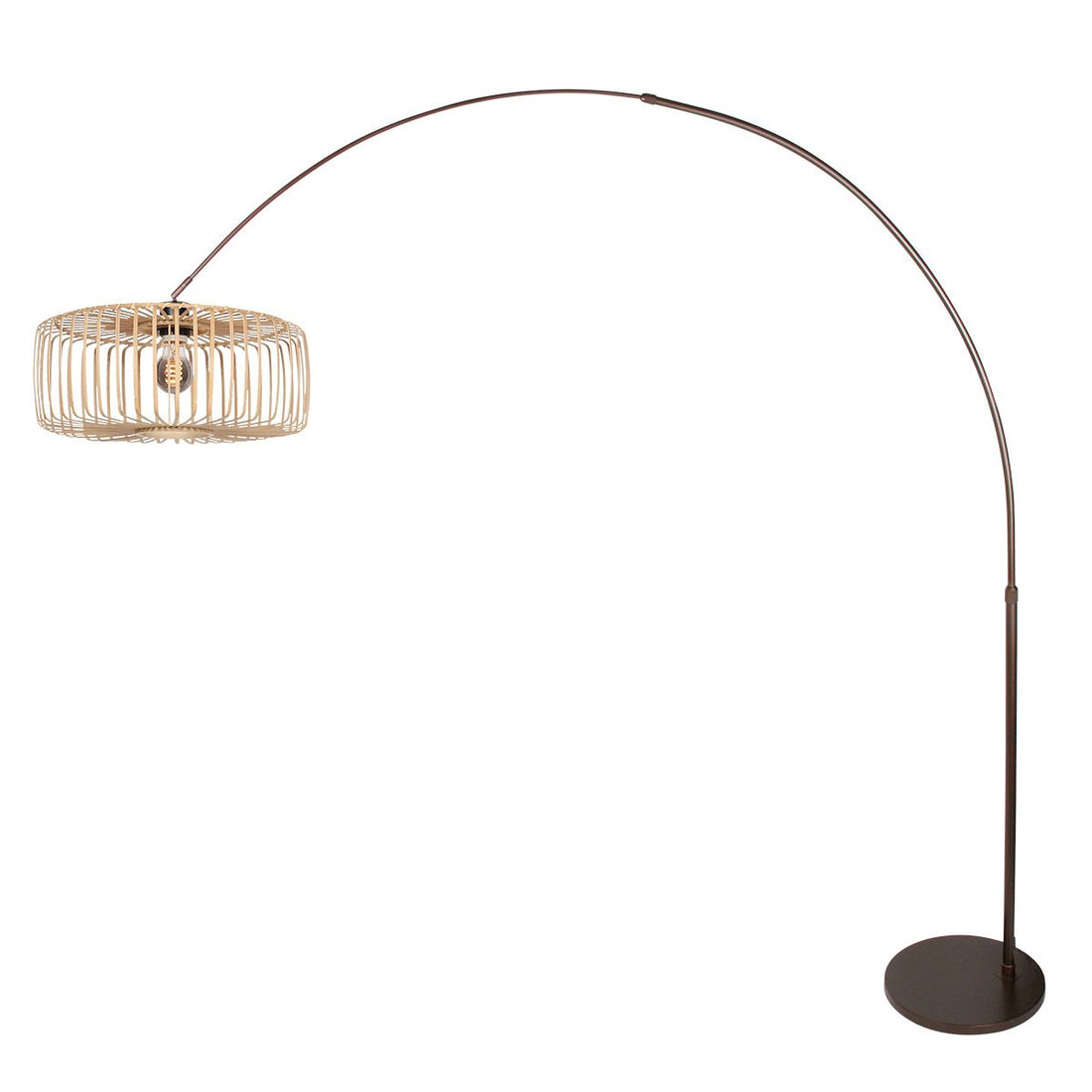 Breeza-Beache brown floor lamp