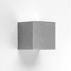 Applique d'extérieur LED 303354 1WB en verre, gris métallisé, hauteur 10 cm, IP44