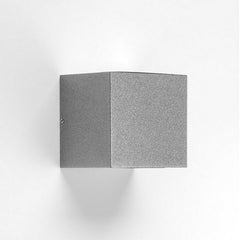 Applique d'extérieur LED 303354 1WB en verre, gris métallisé, hauteur 10 cm, IP44
