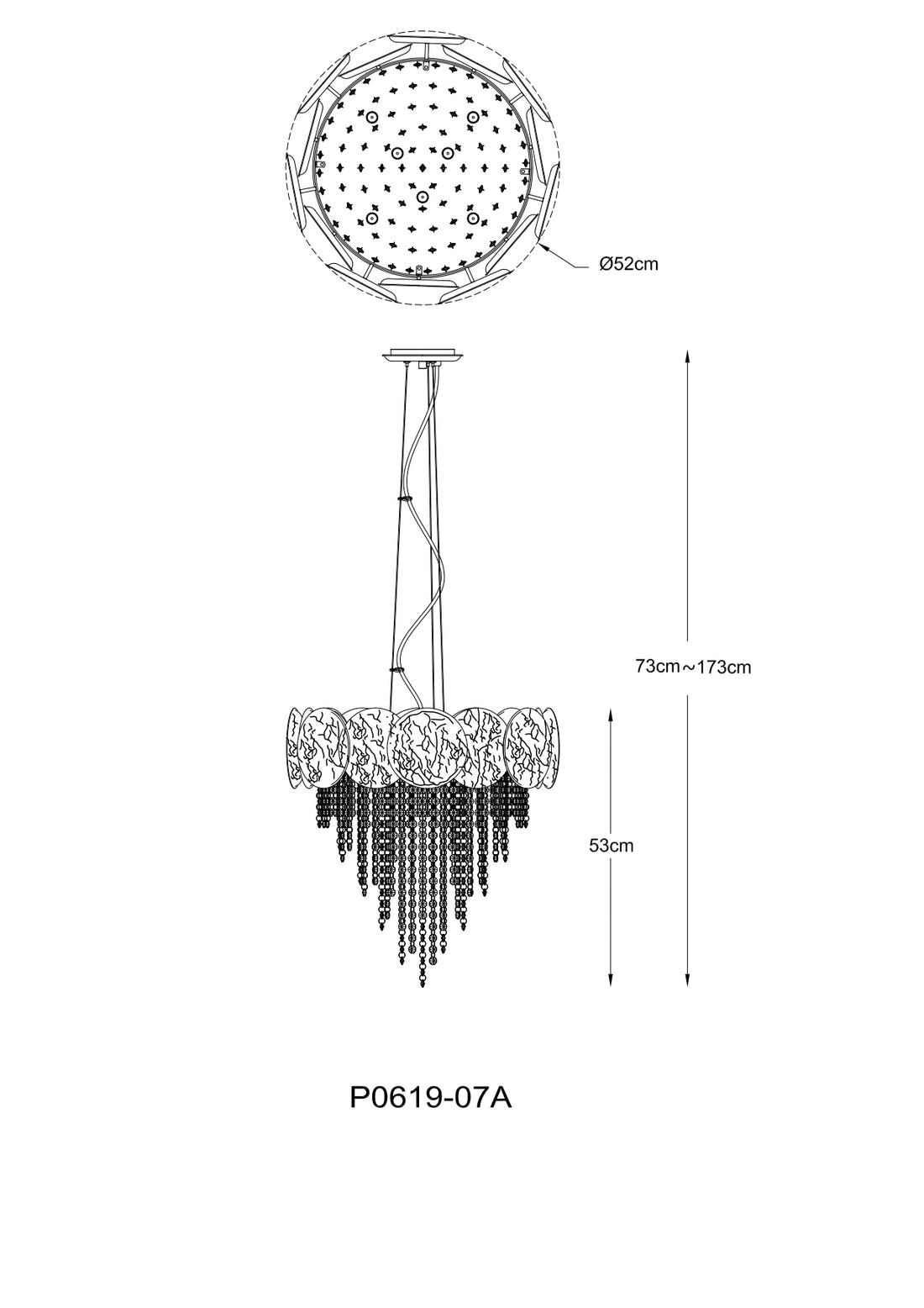 Suspension luminaire | Astra Dorée