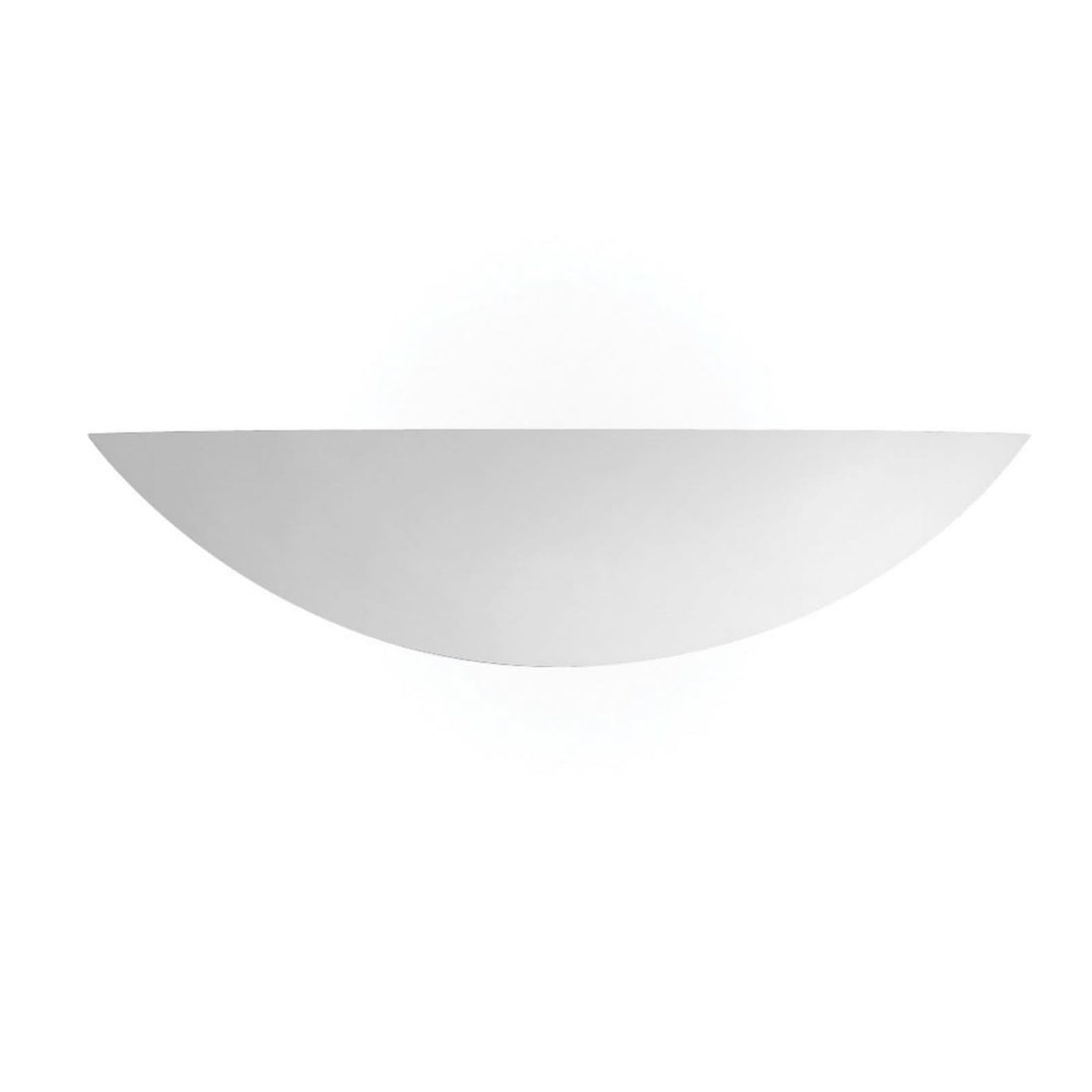 Applique murale Pale en plâtre, blanc, hauteur 10 cm