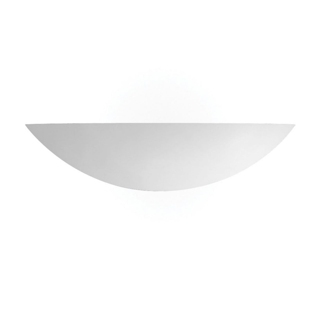 Applique murale Pale en plâtre, blanc, hauteur 10 cm